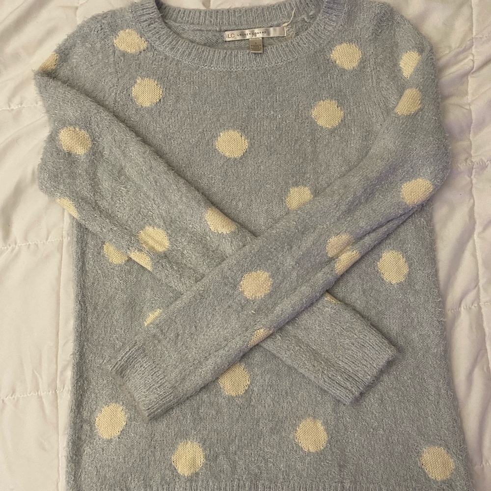 Lauren Conrad Polka Dot Sweater